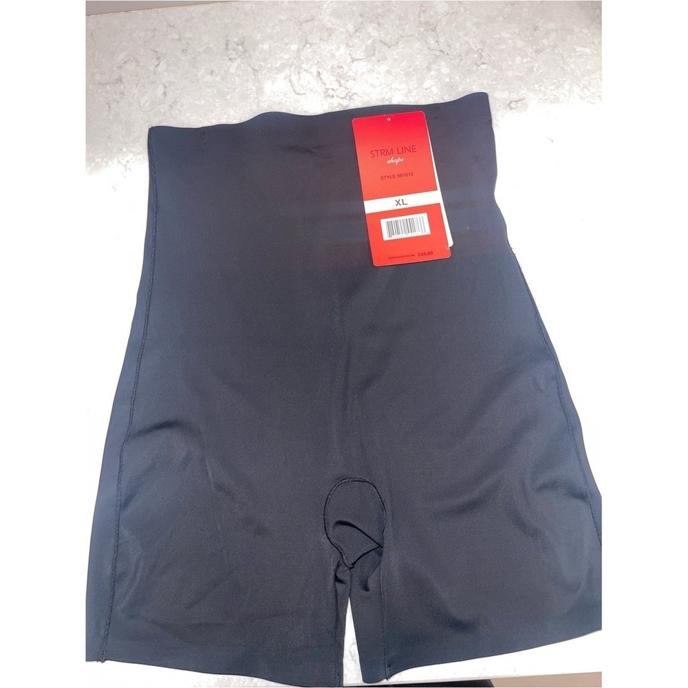 Strm Line Shape Black High Waisted Shaping Boyshorts XL Style 561012 NWT